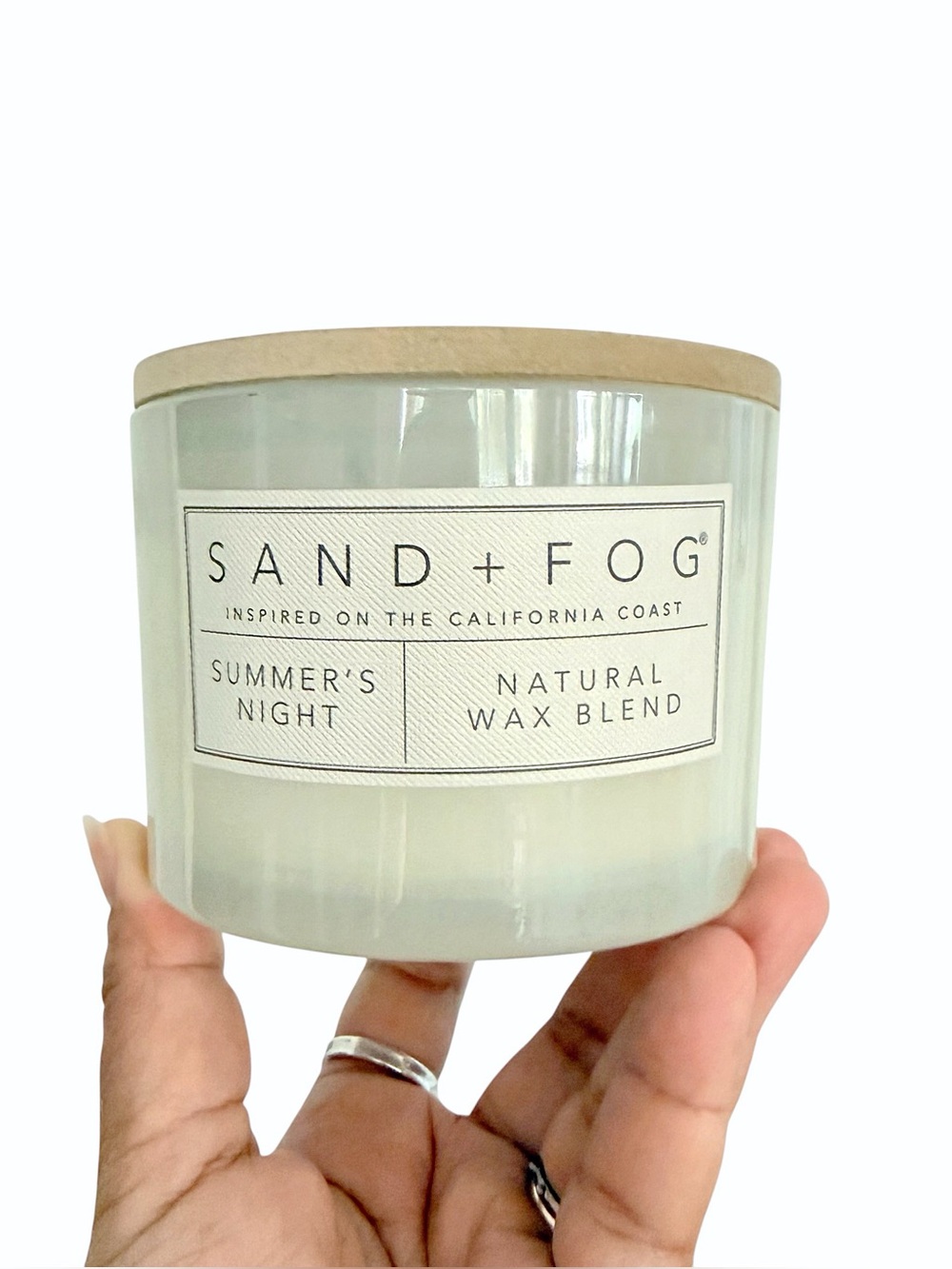 Sand + Fog Summer's Night Natural Wax Blend Large 12 oz Scented Candle